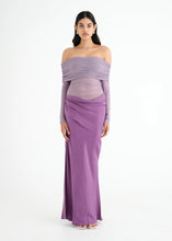 Load image into Gallery viewer, BENNI YASMIN OFF SHOULDER MIDI DRESS - LILAC

