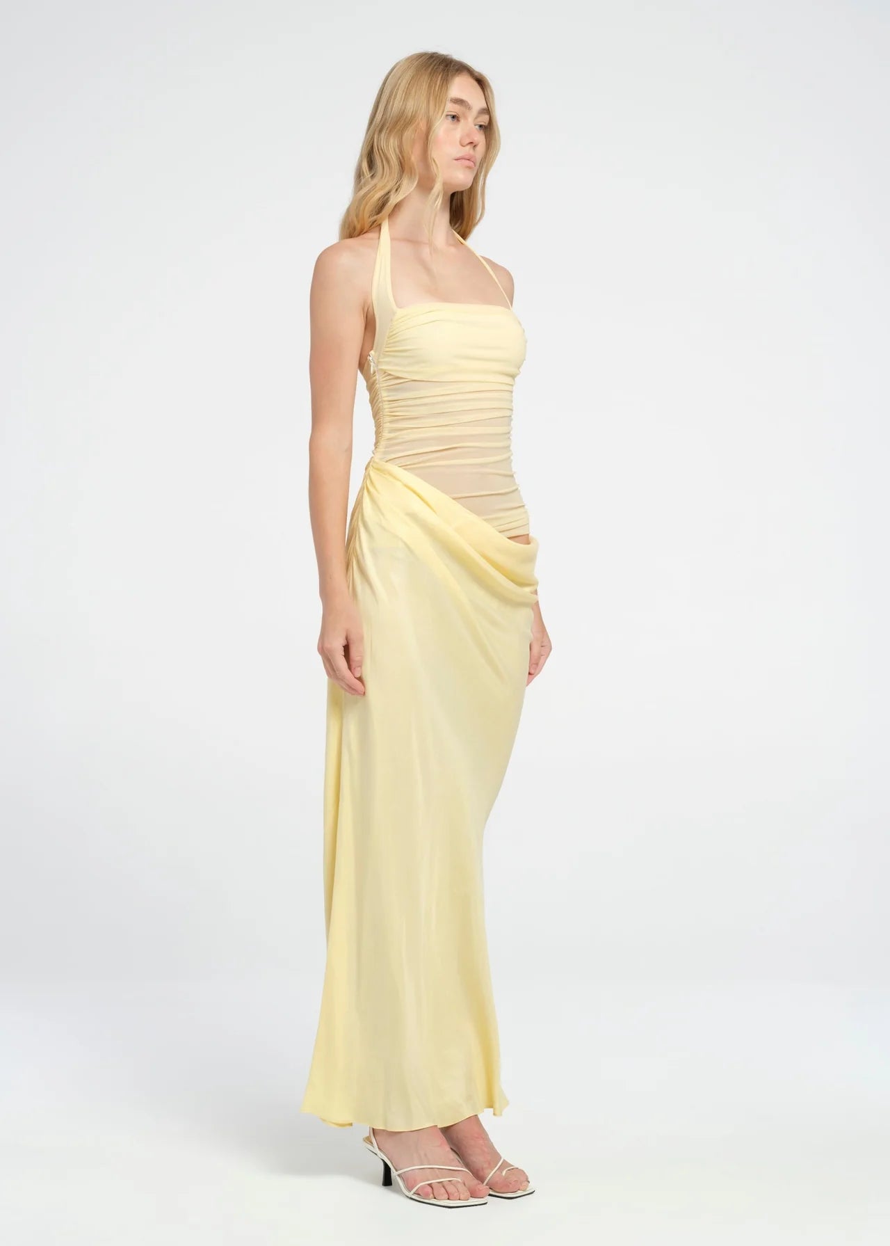 BENNI GINA MAXI DRESS - BUTTER YELLOW Rentedstyle BENNI GINA MAXI DRESS - BUTTER YELLOW Rentedstyle