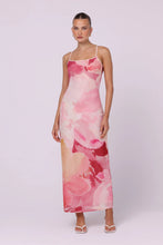 Load image into Gallery viewer, ISABELLE QUINN NORA MESH MAXI DRESS DAHLIA FLORAL

