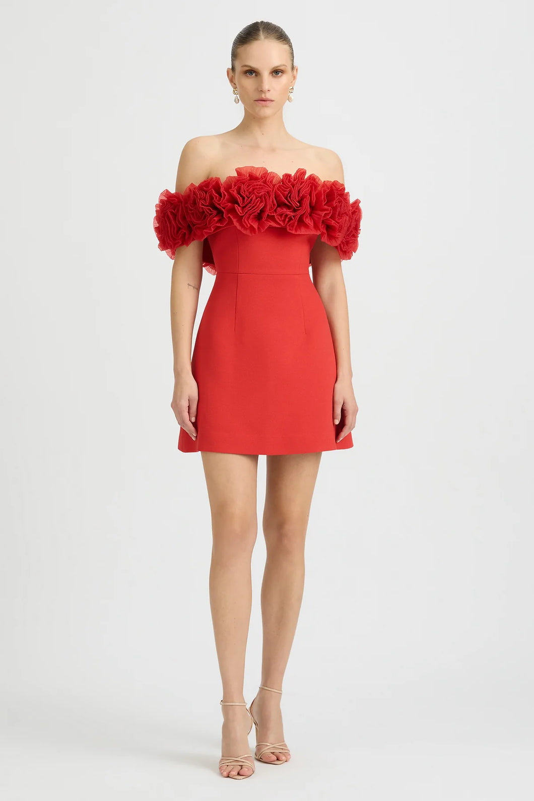 SONYA MODA NAHLA MINI DRESS - SORRENTO RED