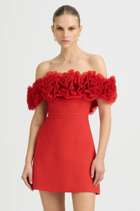 SONYA MODA NAHLA MINI DRESS - SORRENTO RED