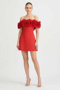 SONYA MODA NAHLA MINI DRESS - SORRENTO RED