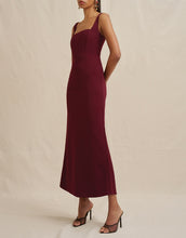 Load image into Gallery viewer, BY JOHNNY BASIA BODICE DRESS - CHERRY
