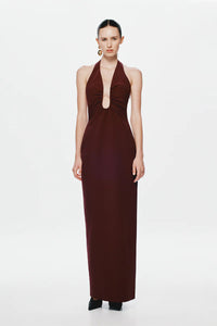 MISHA ALUSIA MAXI DRESS - PORT