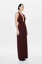 Load image into Gallery viewer, MISHA ALUSIA MAXI DRESS - PORT
