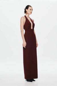 MISHA ALUSIA MAXI DRESS - PORT