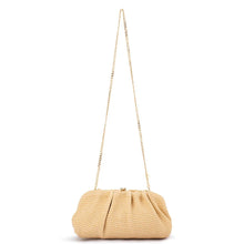 Load image into Gallery viewer, OLGA BERG QUEENIE GATHERED WOVEN CLUTCH
