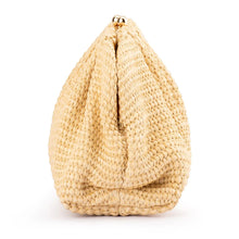 Load image into Gallery viewer, OLGA BERG QUEENIE GATHERED WOVEN CLUTCH

