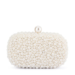OLGA BERG VALENTINA PEARL CLUTCH
