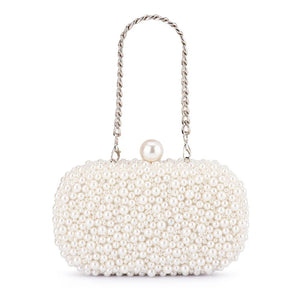 OLGA BERG VALENTINA PEARL CLUTCH