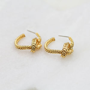 BLACK & BLOOM TINA EARRINGS- GOLD
