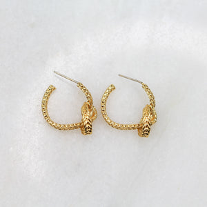 BLACK & BLOOM TINA EARRINGS- GOLD