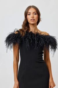 BIANCA AND BRIDGETT GLORIA MINI DRESS - BLACK