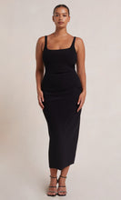 Load image into Gallery viewer, BEC AND BRIDGE BE MINE SQUARE NECK MIDI- BLACK
