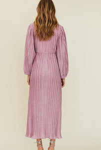 SUBOO MARS LONG SLEEVE CUTOUT MAXI DRESS - PINK Rentedstyle SUBOO MARS LONG SLEEVE CUTOUT MAXI DRESS - PINK Rentedstyle