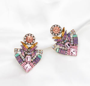 BLACK AND BLOOM CAMILA EARRINGS - PINK