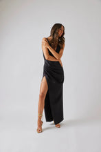 Load image into Gallery viewer, BIANCA AND BRIDGETT PEONY MIDI DRESS - BLACK
