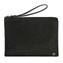 Load image into Gallery viewer, OLGA BERG SELENA PYRAMID MESH WRISTLET - BLACK
